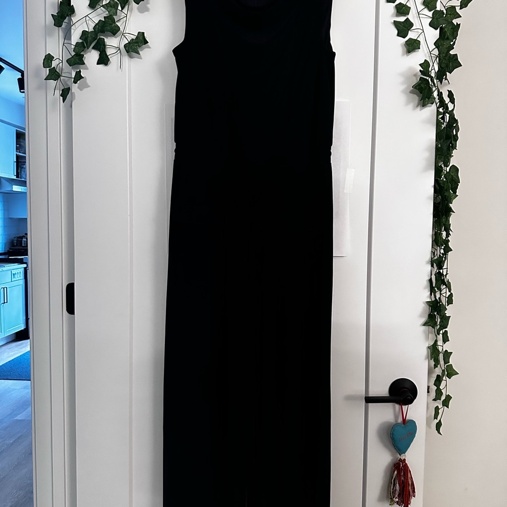Vince Camuto Black Sleeveless Sheath Jumpsuit
